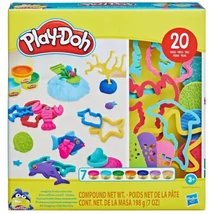 Play-Doh: 20 db-os víz alatti világ gyurmaszett 7 tégely színes gyurmával – Hasbro