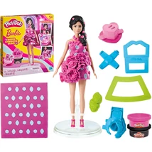 Play-Doh: Barbie Csillogó ékszerek és szalagok gyurma szett babával – Hasbro