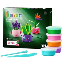 Hey Clay: Plant Folks növényfigurás gyurmaszett – 15 db-os szett
