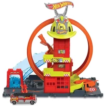 Hot Wheels City: Tűzoltóállomás játékszett – Mattel