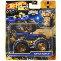 Hot Wheels Monster Trucks: Rodger Dodger bajnok monster kisautó serleggel 1/64 - Mattel