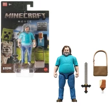 Minecraft: Egy Minecraft film Steve akciófigura kiegészítőkkel – Mattel
