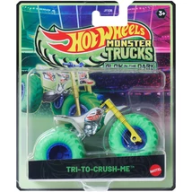 Hot Wheels Monster Trucks: Try-To-Crush-Me sötétben világító kisautó 1/64 - Mattel