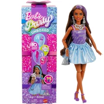 Barbie: Party Reveal meglepetés baba barna hajjal – Mattel