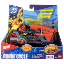 DC Robin akciófigura motorral és kilövő rakétákkal – Mattel