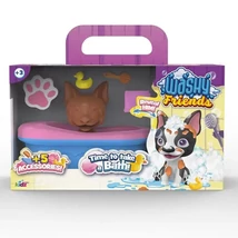 Washy Friends: Color Reveal pancsoló Boston Terrier kutyus káddal és kiegészítőkkel