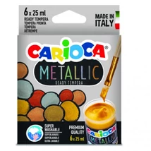 Metallic 6 db-os tempera szett – carioca