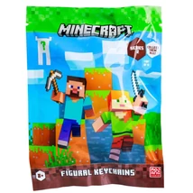 Minecraft meglepetés kulcstartó figura többféle - 1db
