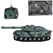 RC Távirányítós terepmintás M1 Abrams tank fénnyel és hanggal 1/32-es méretarány 23 cm
