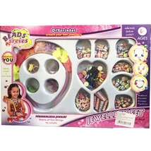 Ékszerkészítő szett betűs gyöngyökkel és hajpánttal