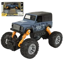 Off-Road hátrahúzós szürke Land Rover terepjáró 1/32