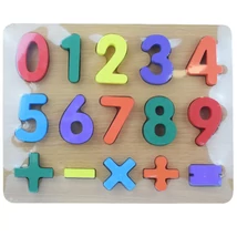 Számok fa formaillesztő játék