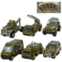 Truck Team: Katonai 6 db-os kisautó szett 1/64-es