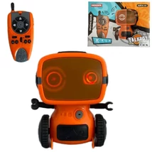 RC interaktív TalkBot robot narancssárga színben 2,4GHz