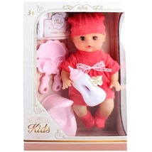 Pisilő baba hanggal és kiegészítőkkel 33 cm