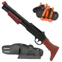 Sörétes puska tapadókorongos lövedékekkel és övre erősíthető fegyvertartóval 48 cm