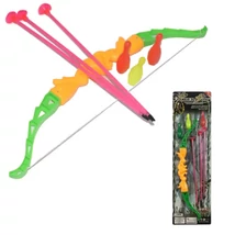 Íj szett tapadókorongos nyílvesszőkkel és bowling bábukkal 46 cm