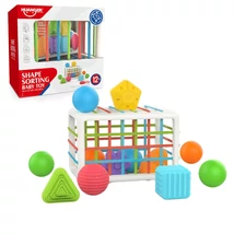 Happy World: Vidám formaválogatós 12 db-os készségfejlesztő játék