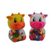 88 db-os építőkocka szett bocis tárolóban