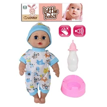 Kisbaba cumisüveggel és bilivel 30 cm-s