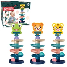 Ball Tower: Vidám állatos golyópálya többféle változatban 68×22 cm 1 db