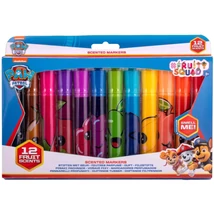 Canenco: Mancs őrjárat FruitySquad 12 db-os illatos filctoll készlet