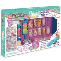 Rainbow Loom: Óriás gumikarkötő és gyöngyfűző készlet