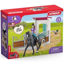 Schleich: Horse Club – Lisa és Storm lovas box játékszett