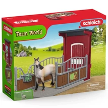 Schleich: Farm World – Istálló box Mustang ló figurával játékszett (42724)