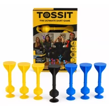 Tossit Starter Pack kék-sárga szilikon tapadókorongos darts társasjáték