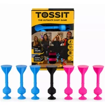Tossit Starter Pack rózsaszín-kék szilikon tapadókorongos darts társasjáték