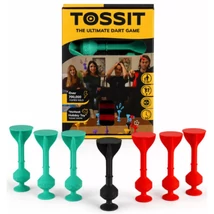 Tossit Starter Pack piros-türkiz szilikon tapadókorongos darts társasjáték