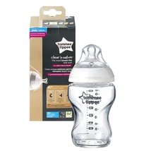 Tommee Tippee: Closer To Nature átlátszó üveg cumisüveg 250ml (0 hó+)