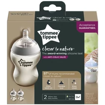 Tommee Tippee: Closer To Nature ANTI-COLIC cumisüveg 260ml 2 db-os szett (0 hó+)