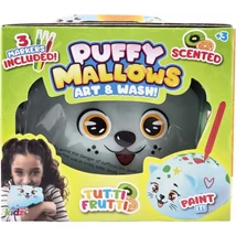 Pufók mályvacukor-állatka: Tutti Frutti – fehér
