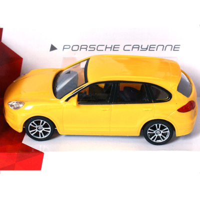 Super Fast Road: Porsche Cayenne sárga fém autómodell 1/43
