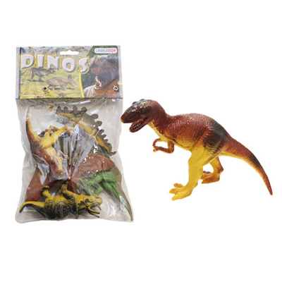 Műanyag játék dino figurák zacskóban