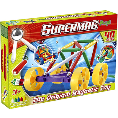Supermag: Supermaxi Városi autó 40 db-os mágneses játék