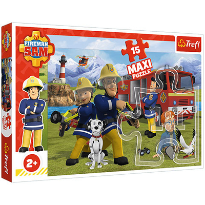 Sam a tűzoltó: Akcióban a csapat maxi puzzle 15 db-os – Trefl