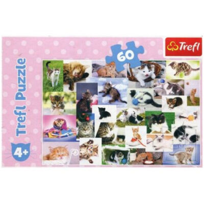 Macska világ puzzle 60 db-os – Trefl