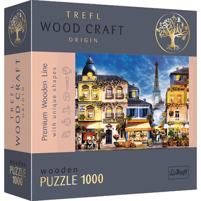 Wood Craft: Francia sikátor 1000 db-os prémium fa puzzle – Trefl