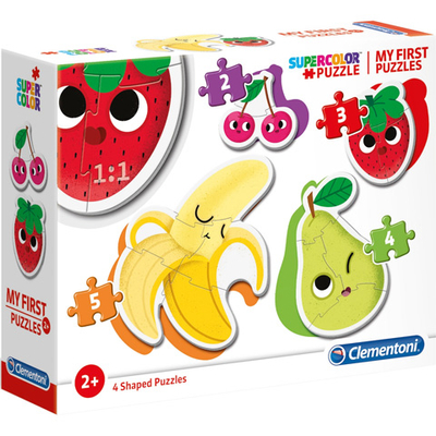 Gyümölcsök 4 az 1-ben Supercolor formapuzzle – Clementoni