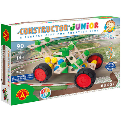 Junior 3 az 1-ben buggy fa építőjáték 90 db-os