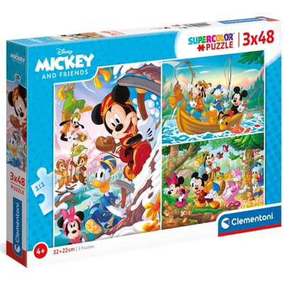 Mickey egér 3×48 db-os puzzle – Clementoni