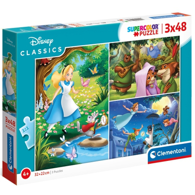 Disney Klasszikusok 3×48 db-os puzzle – Clementoni
