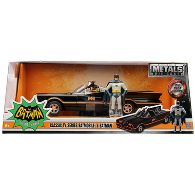 Batman: 1966 Classic Batmobile fém autó 1/24 – Simba Toys