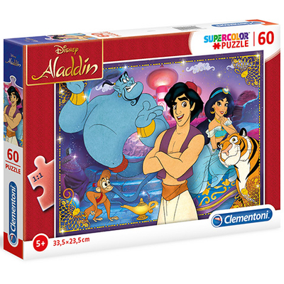 Disney Aladdin Supercolor puzzle 60 db-os – Clementoni