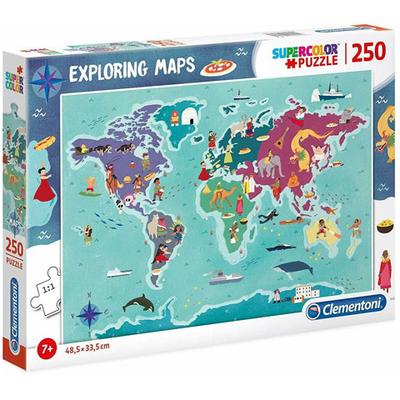 Felfedező térkép 250 db-os puzzle – Clementoni