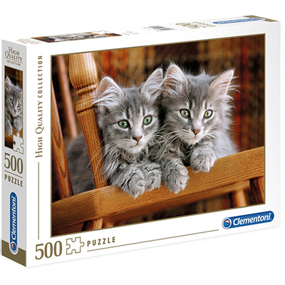 Szürke cicák a széken HQC 500 db-os puzzle – Clementoni