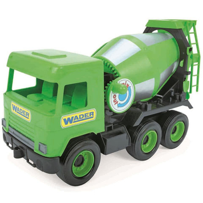 Middle Truck: Betonkeverő autó 43 cm zöld – Wader